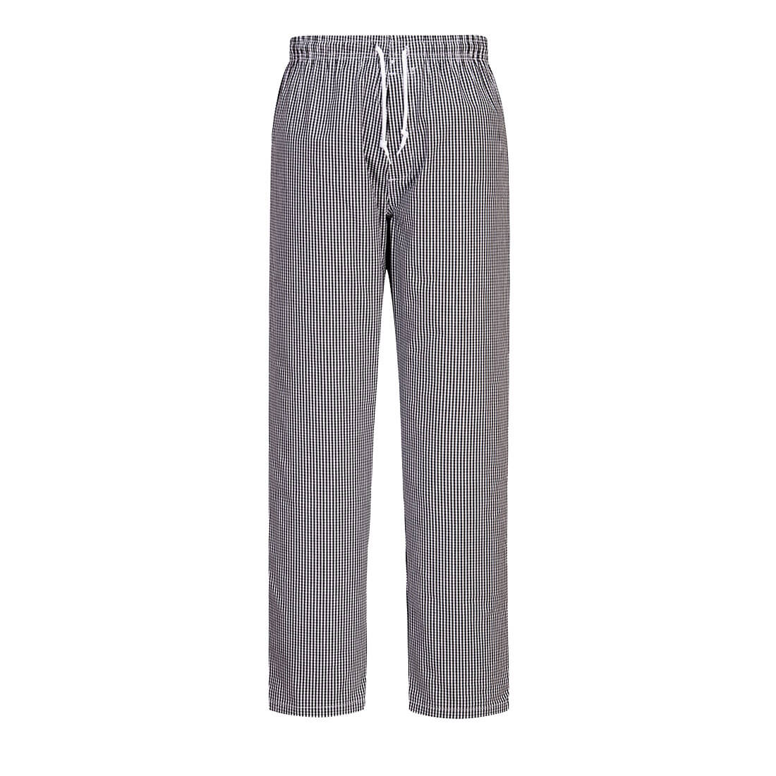 Portwest Chef's Bromley Trousers in Black Check, image 2