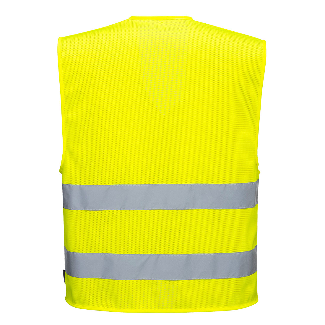 Portwest C374 Hi-Vis Mesh Two Band Vest in Yellow, back view
