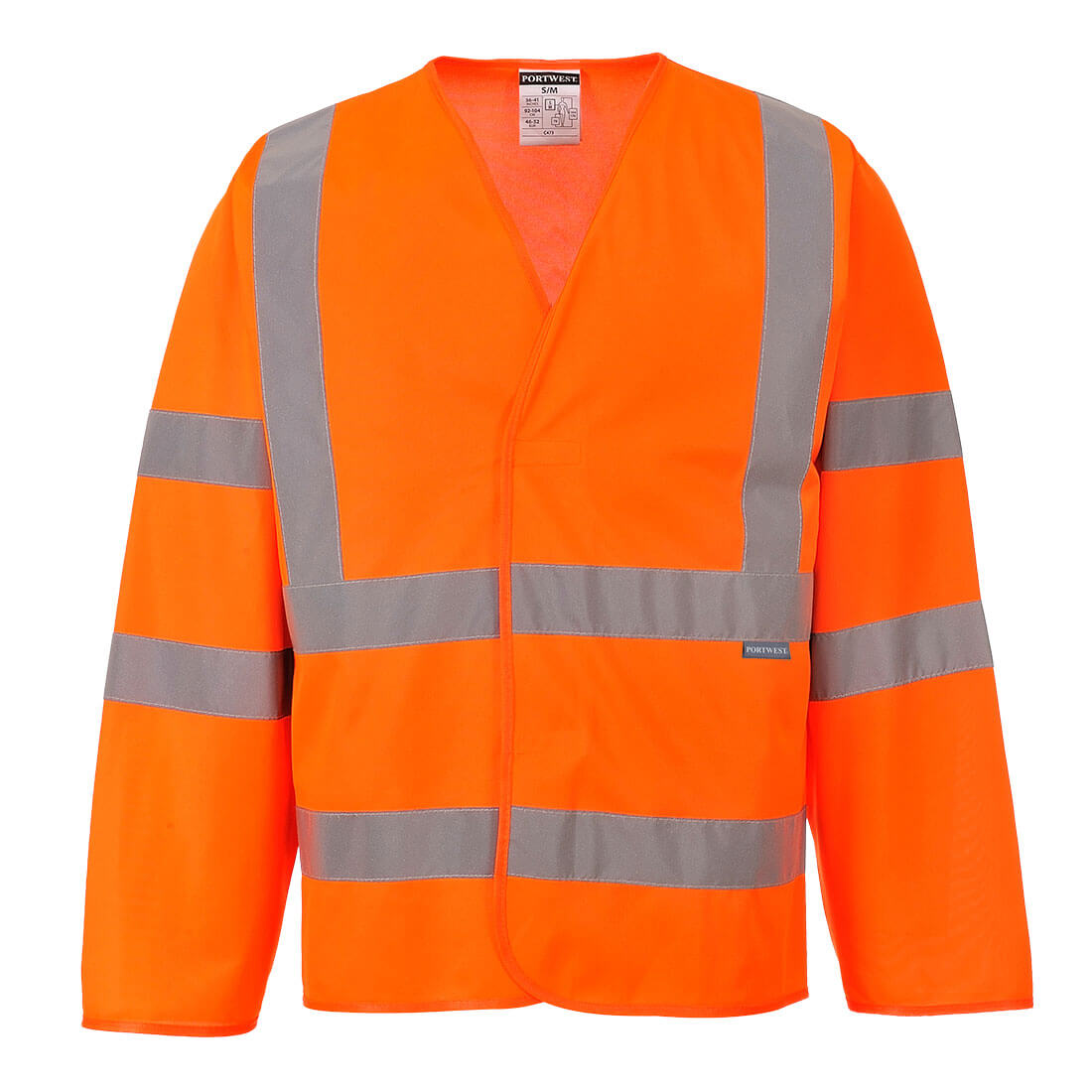 Portwest Hi-Vis Band and Brace Jacket L/S in Orange, main product image