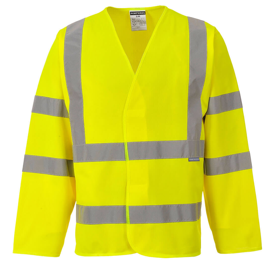 Portwest Hi-Vis Band and Brace Jacket L/S in Yellow, image 2