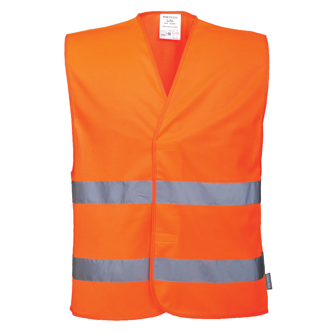 Portwest Hi-Vis Two Band Vest in Red, main product image