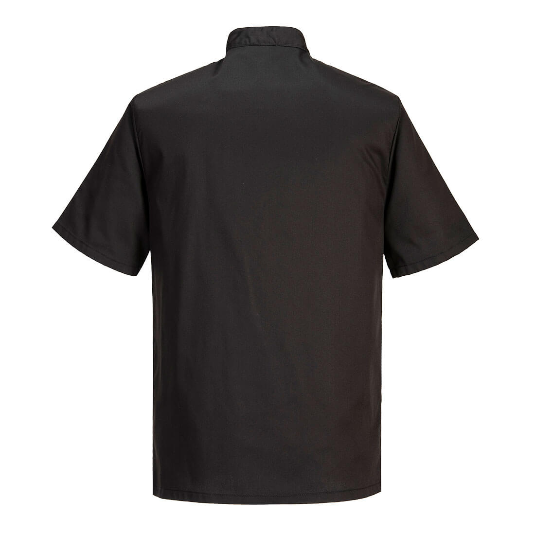 Portwest C733 Chef's Cumbria Jacket S/S in Black, back view