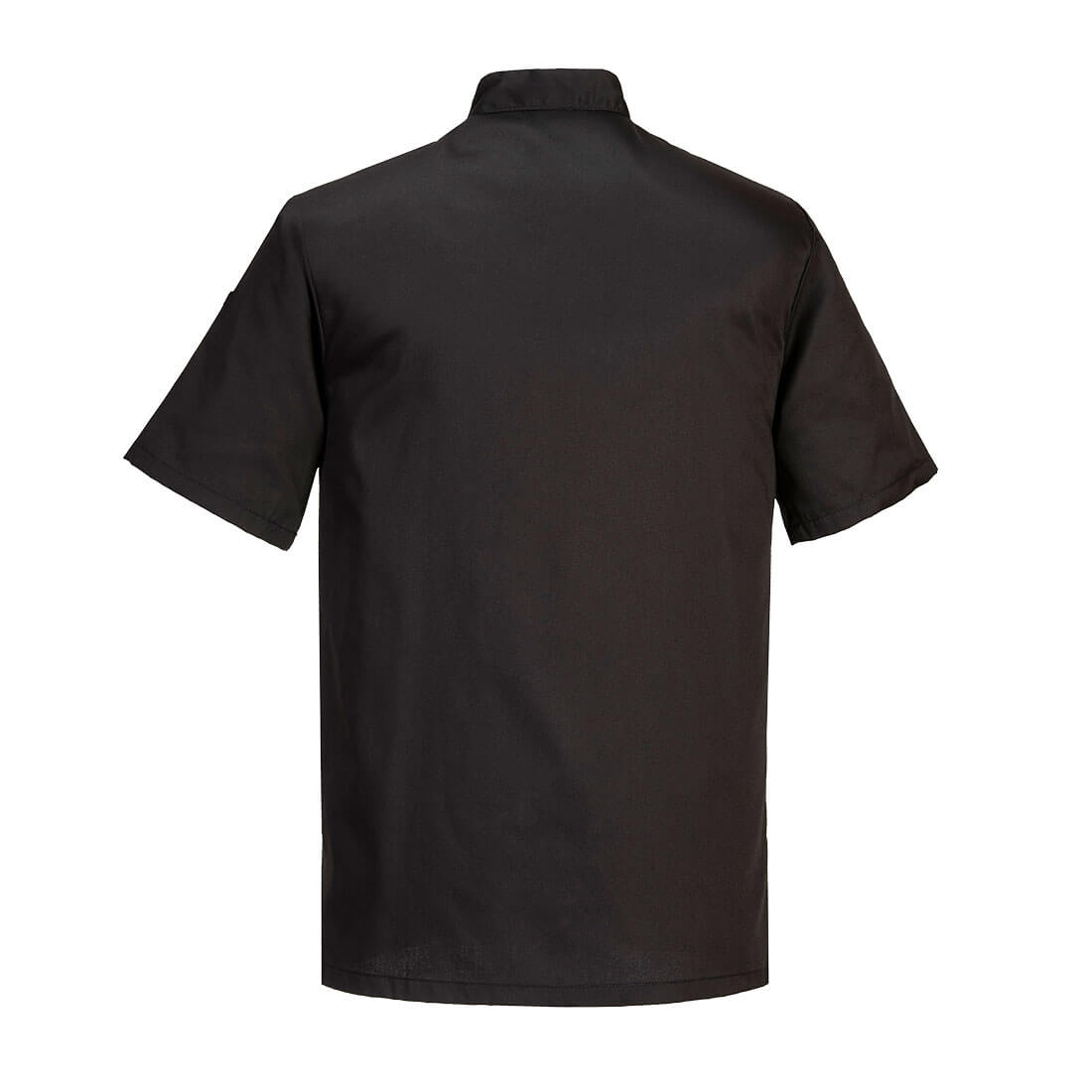 Portwest C734 Chef's Kent Jacket S/S in Black, back view