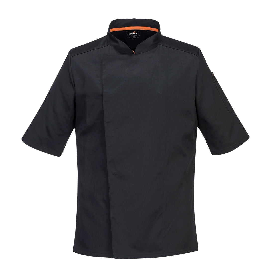 Portwest Chef's Mesh Air Pro Stretch Jacket S/S in Black, main product image