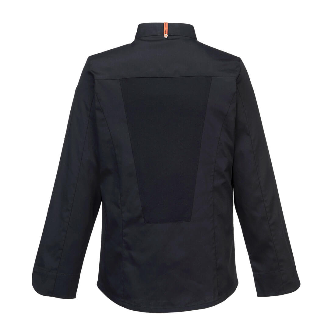 Portwest C846 Chef's Mesh Air Pro Stretch Jacket L/S in Black, back view