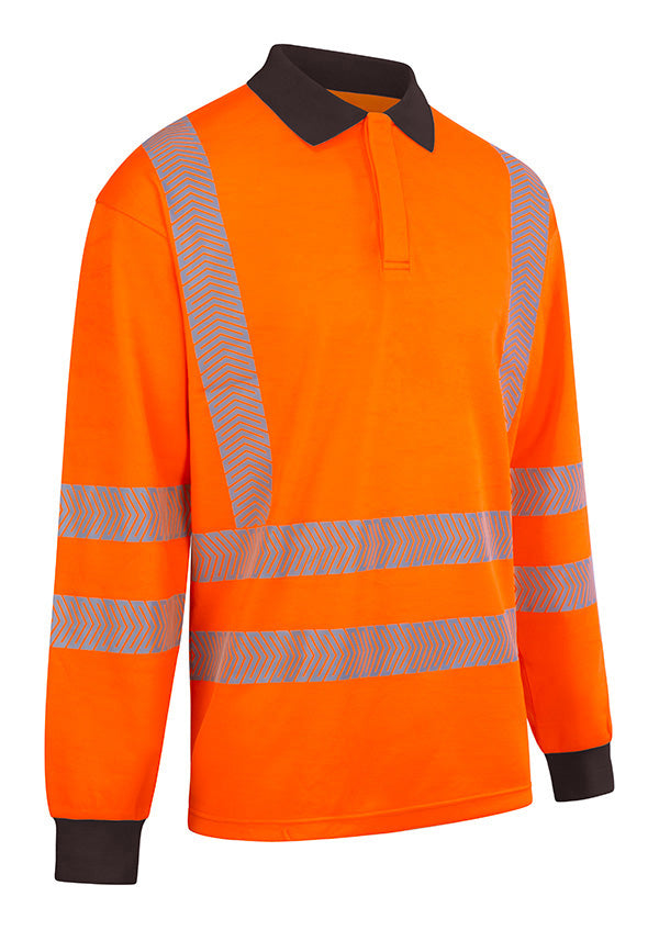 Click Beeswift Arc Compliant Hi-Vis Polo Shirt, main product image