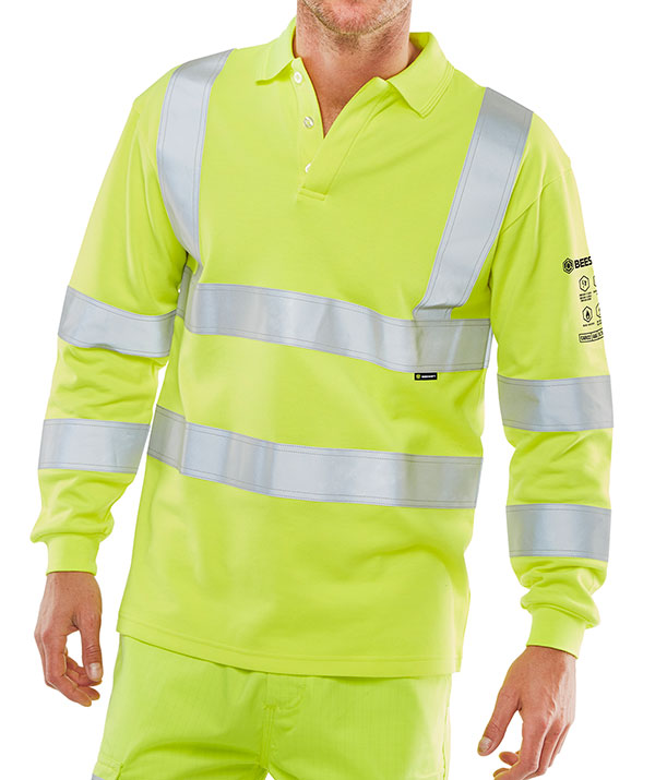 Click Beeswift ARC Compliant Hi-Vis Polo Shirt, main product image