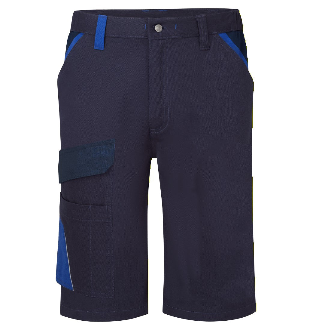 Portwest WX1 Two Tone Lightweight Cotton Shorts in Navy/Royal, image 3