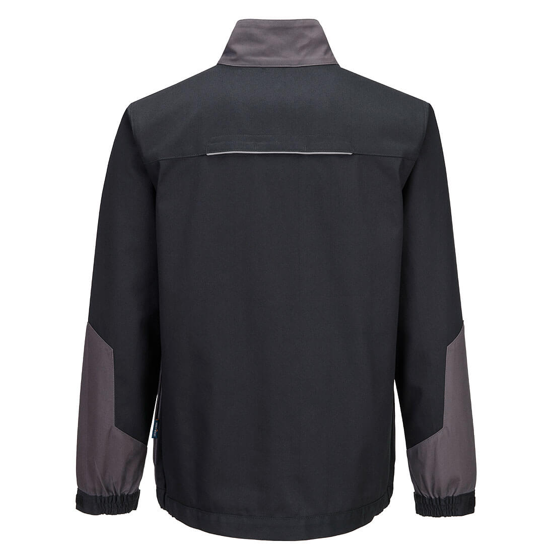 Portwest CD118 WX1 Two Tone Insulated Cotton Work Jacket in Black/Grey, back view