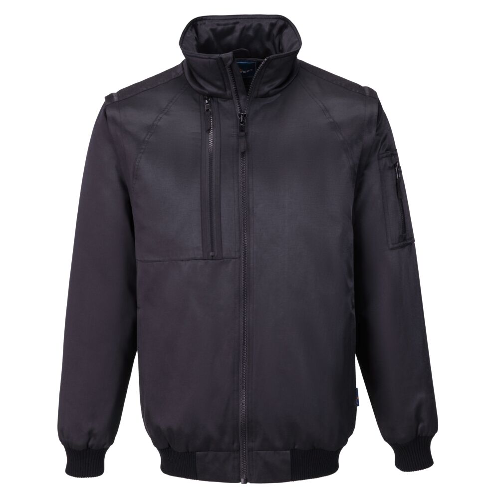 Portwest WX2 Eco Pilot Jacket in Black, main product image