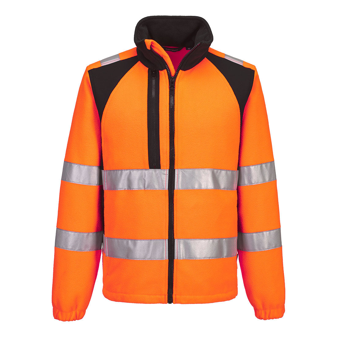 Portwest WX2 Eco Hi-Vis Fleece in Orange/Black, main product image