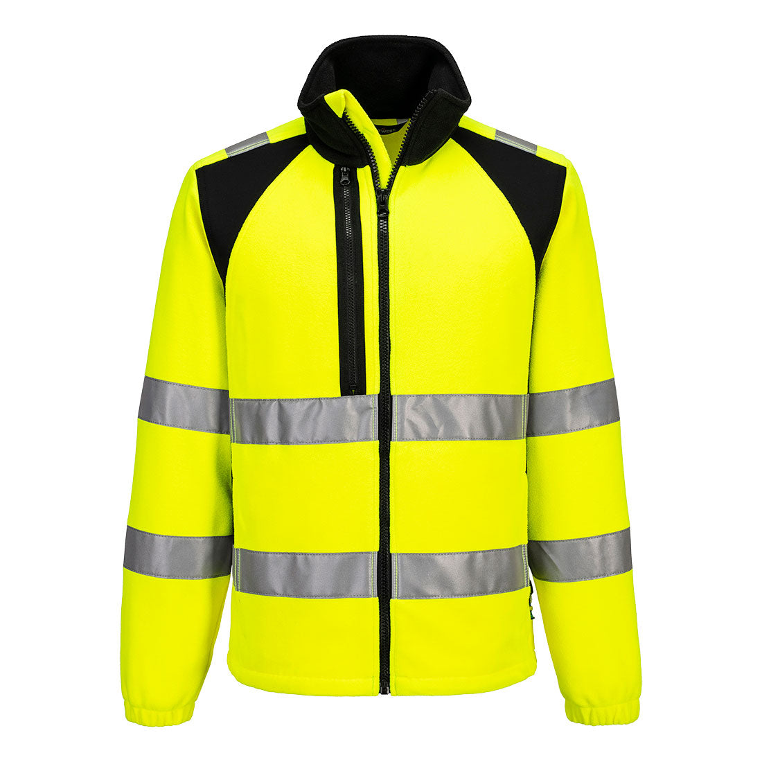 Portwest WX2 Eco Hi-Vis Fleece in Yellow/Black, image 2