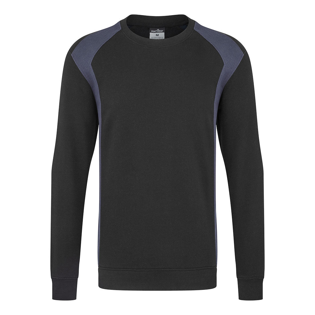 Portwest WX2 Sweatshirt in Black/Navy, image 2
