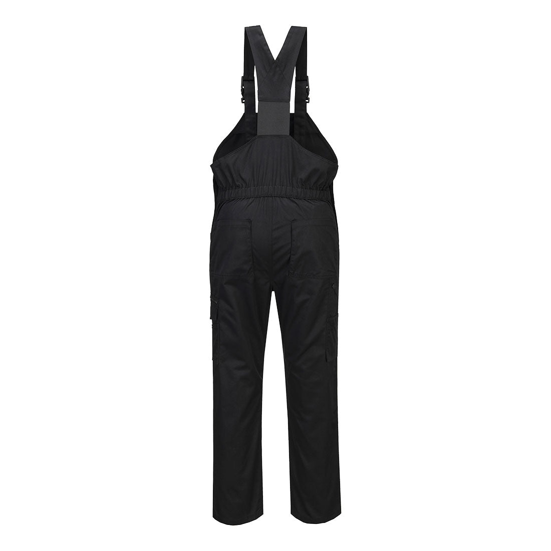 Portwest CD850 WX2 Eco Stretch Bib and Brace in Black, back view