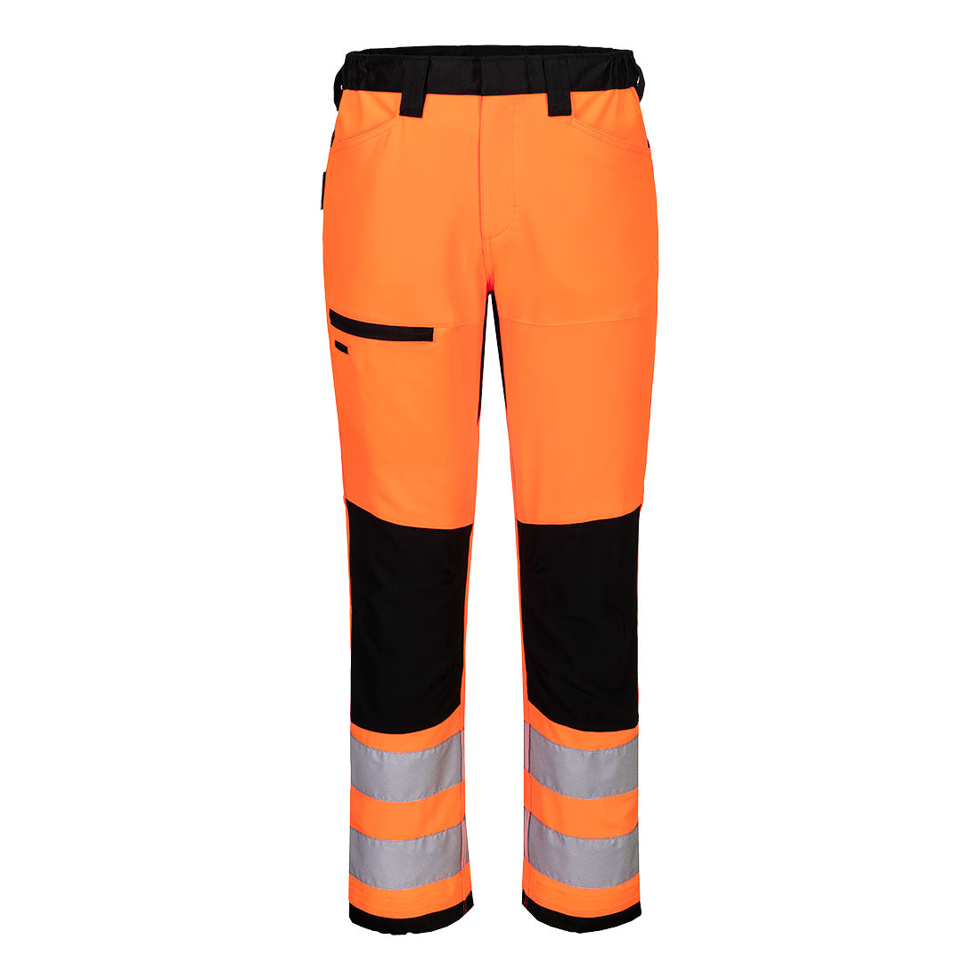 Portwest WX2 Eco Hi-Vis Class 2 Service Trouser in Orange/Black, main product image