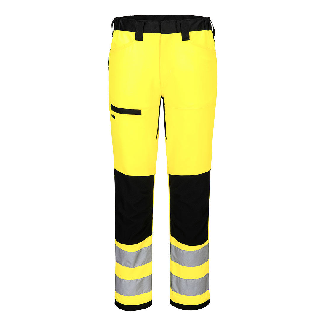 Portwest WX2 Eco Hi-Vis Class 2 Service Trouser in Yellow/Black, image 2