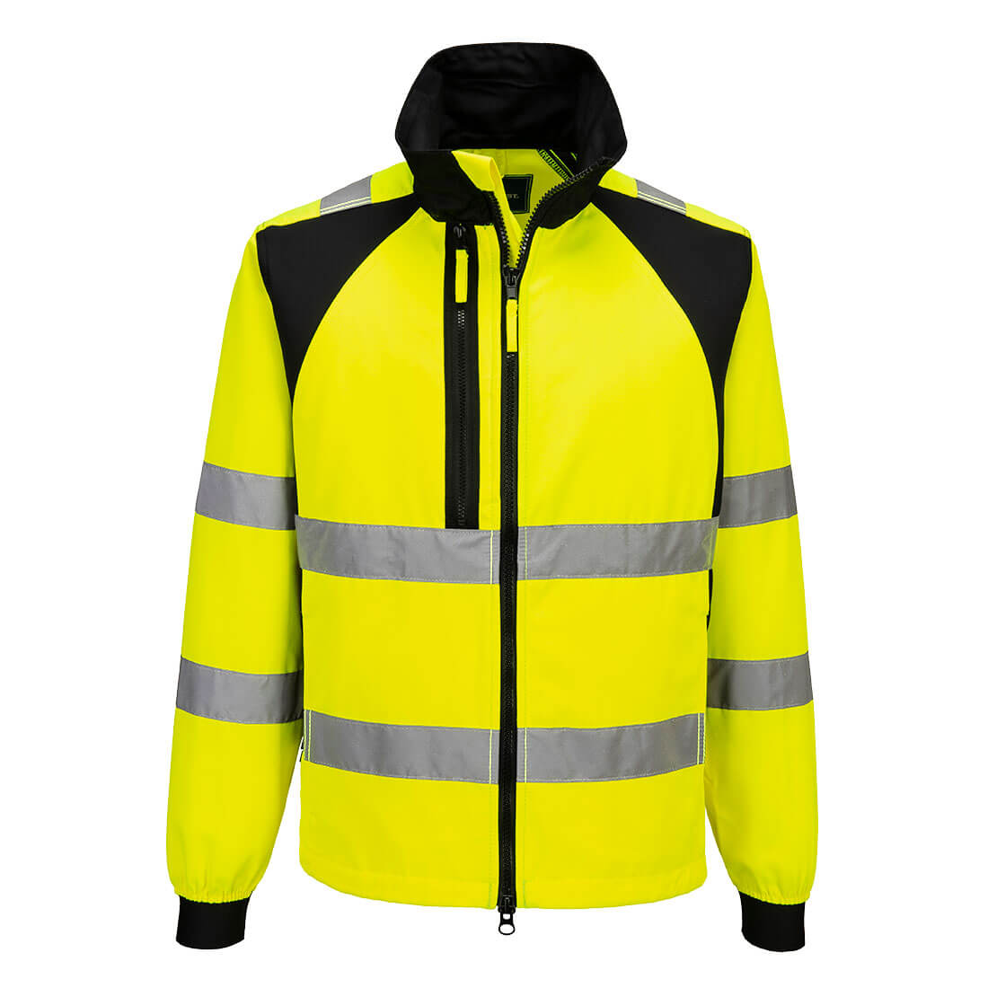 Portwest WX2 Eco Hi-Vis Work Jacket in Yellow/Black, image 2