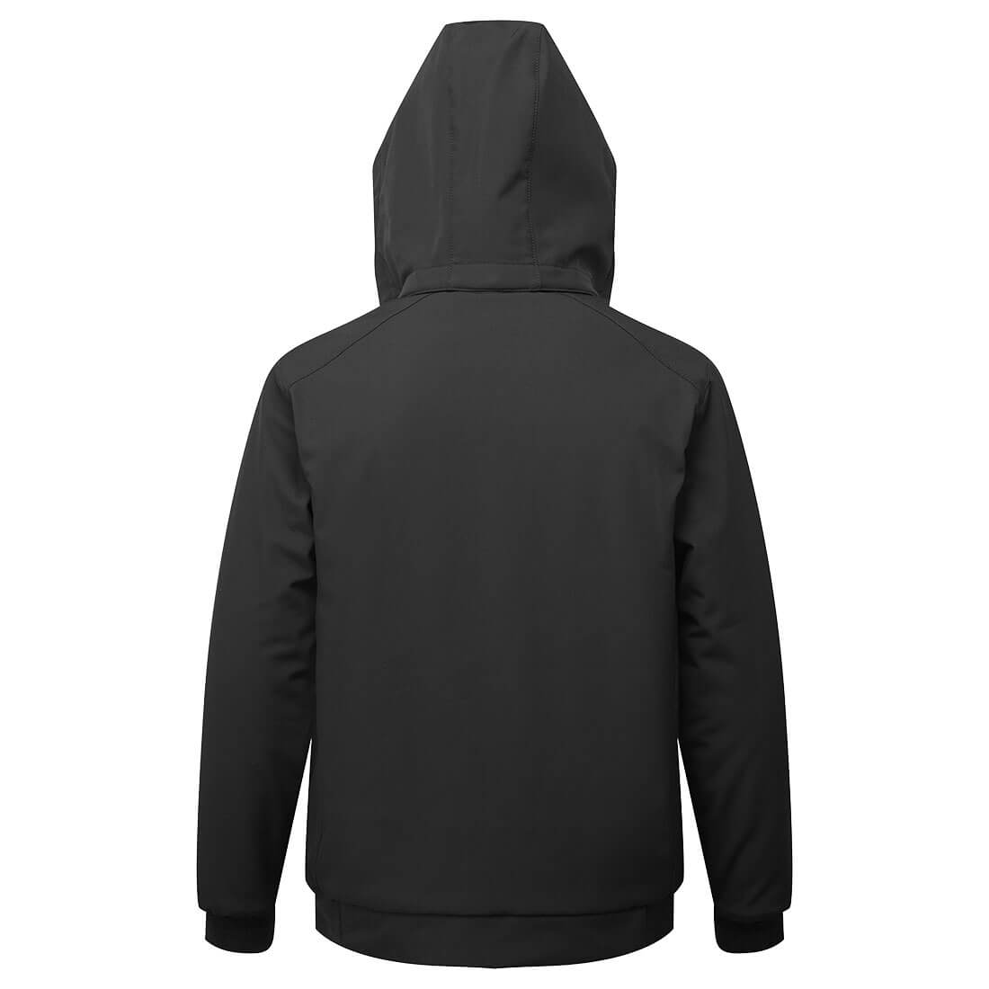 Portwest CD874 WX2 Eco Hooded Insulated Softshell (2L) in Black, back view