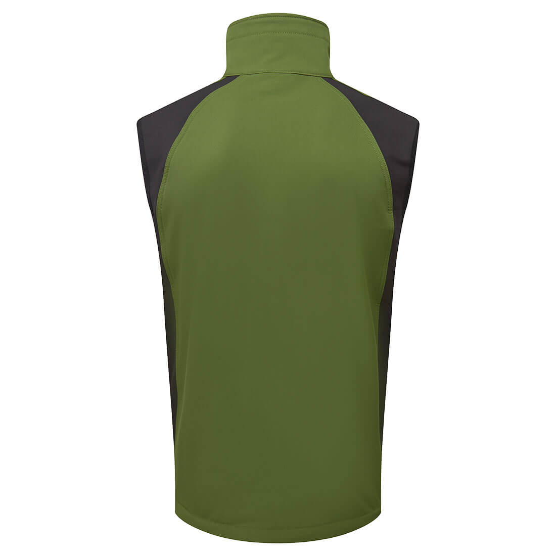 Portwest CD876 WX2 Eco Softshell Bodywarmer (2L) in Olive Green, back view