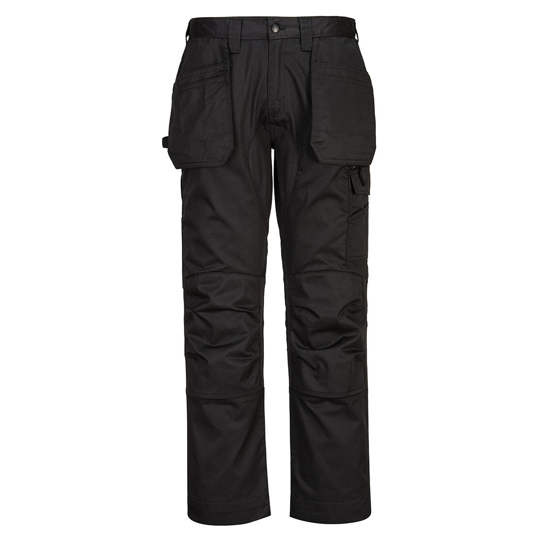 Portwest WX2 Eco Stretch Holster Trousers in Black, main product image