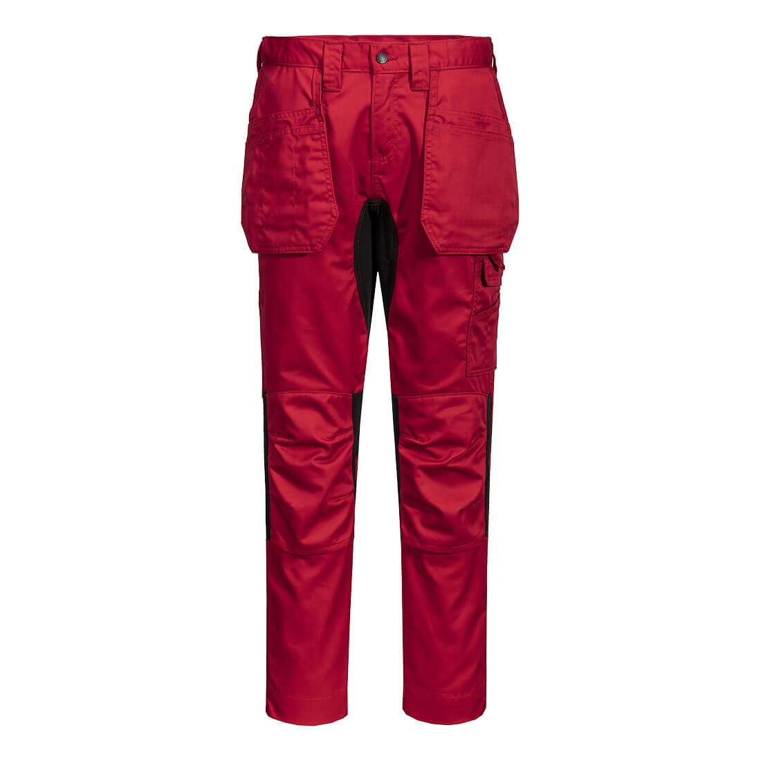 Portwest WX2 Eco Stretch Holster Trousers in Deep Red, image 2