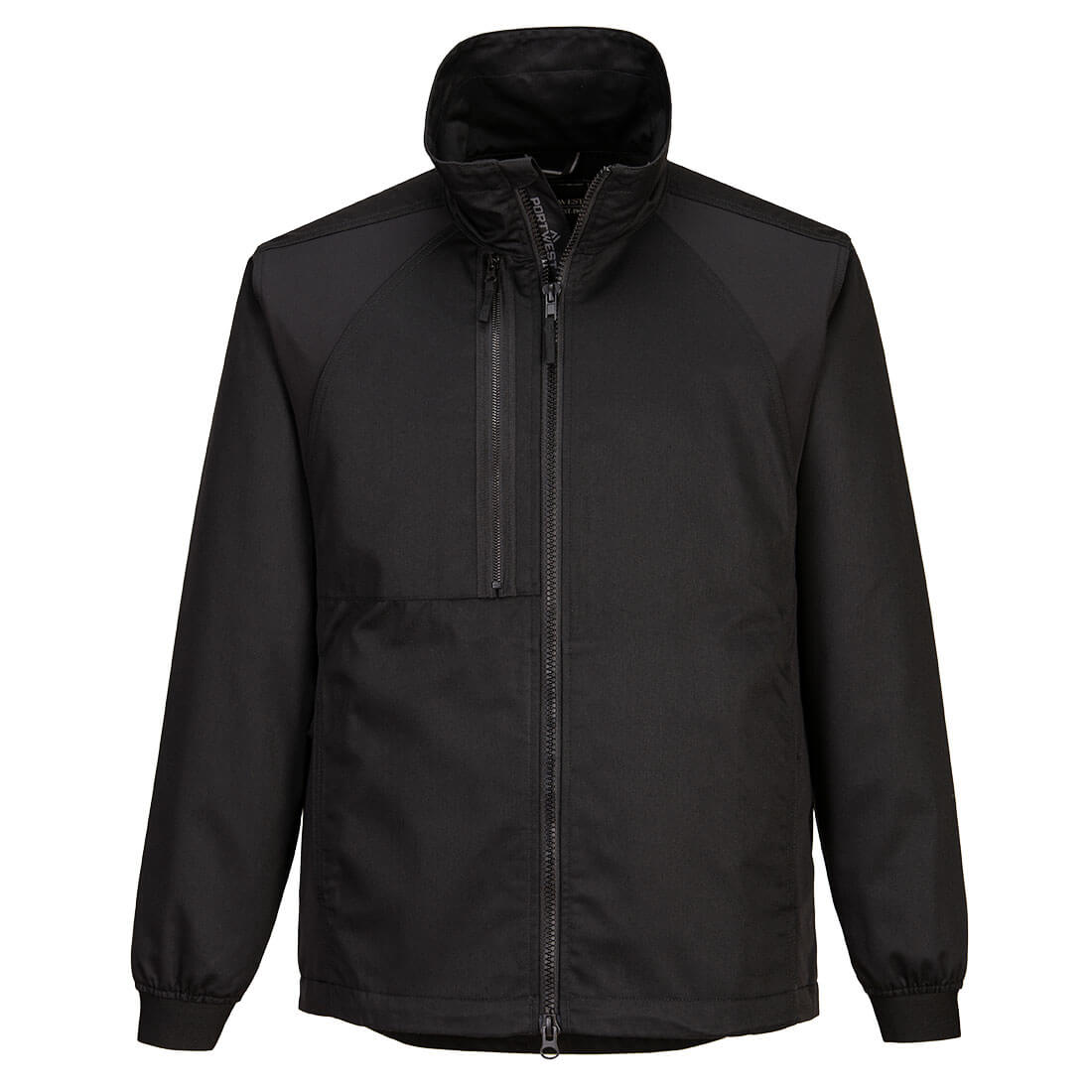 Portwest WX2 Eco Stretch Work Jacket in Black, main product image