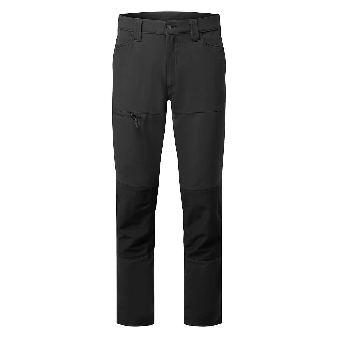 Portwest WX2 Eco Stretch Service Trousers in Black, main product image