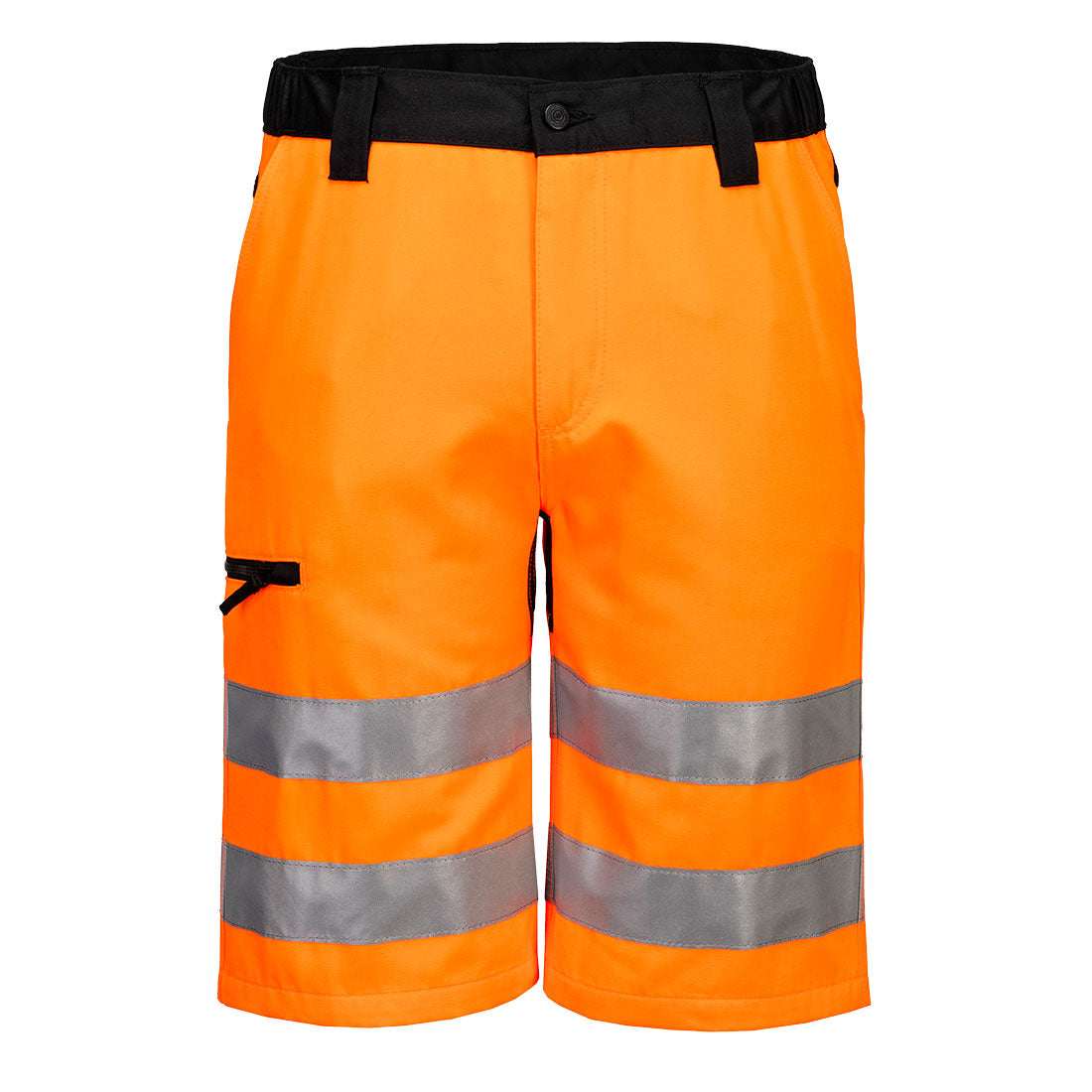 Portwest WX2 Eco Hi-Vis Shorts in Orange/Black, main product image