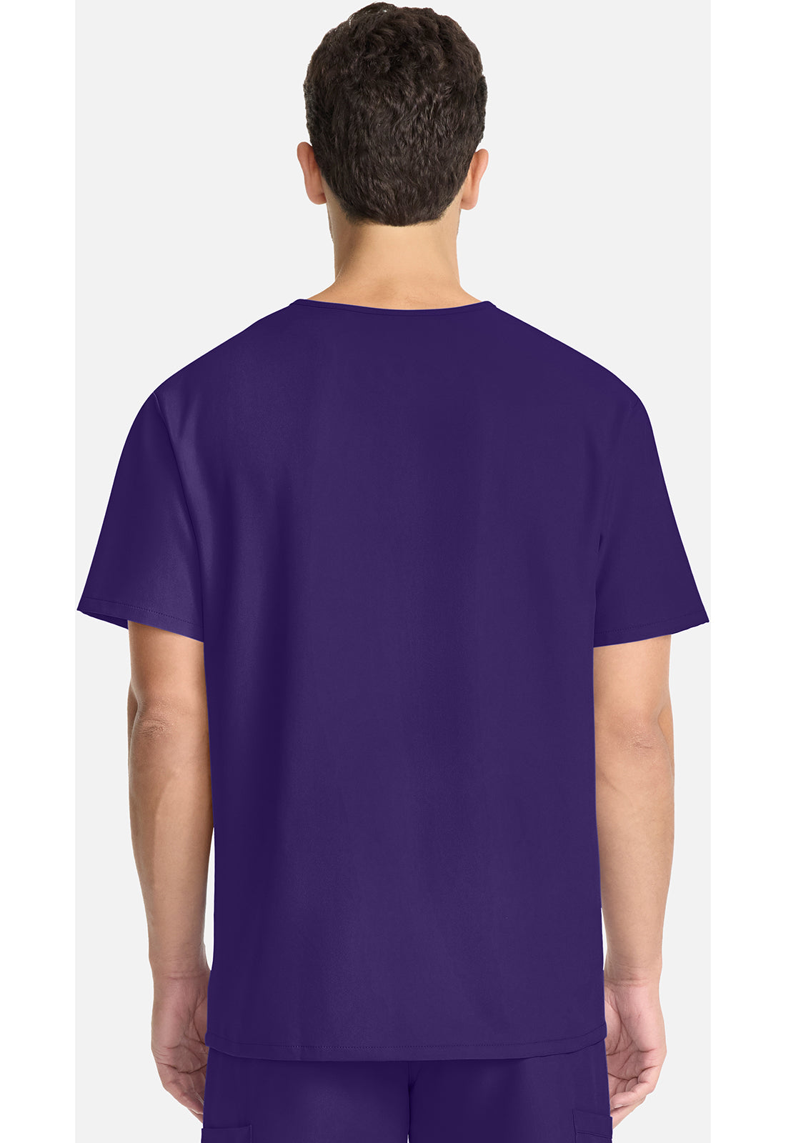 Cherokee CKE00014A Unisex V-neck Top - Grape (back)