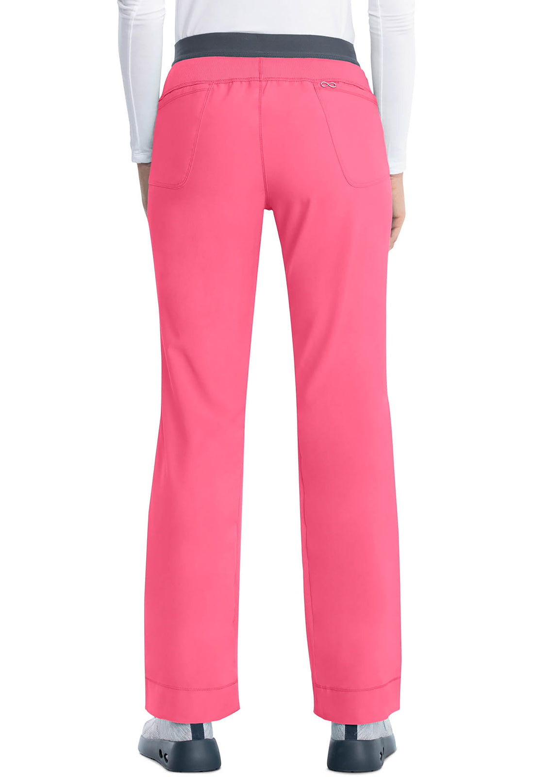 Cherokee CKE1124A Slim Pull-On Pant - Carmine Pink (back)