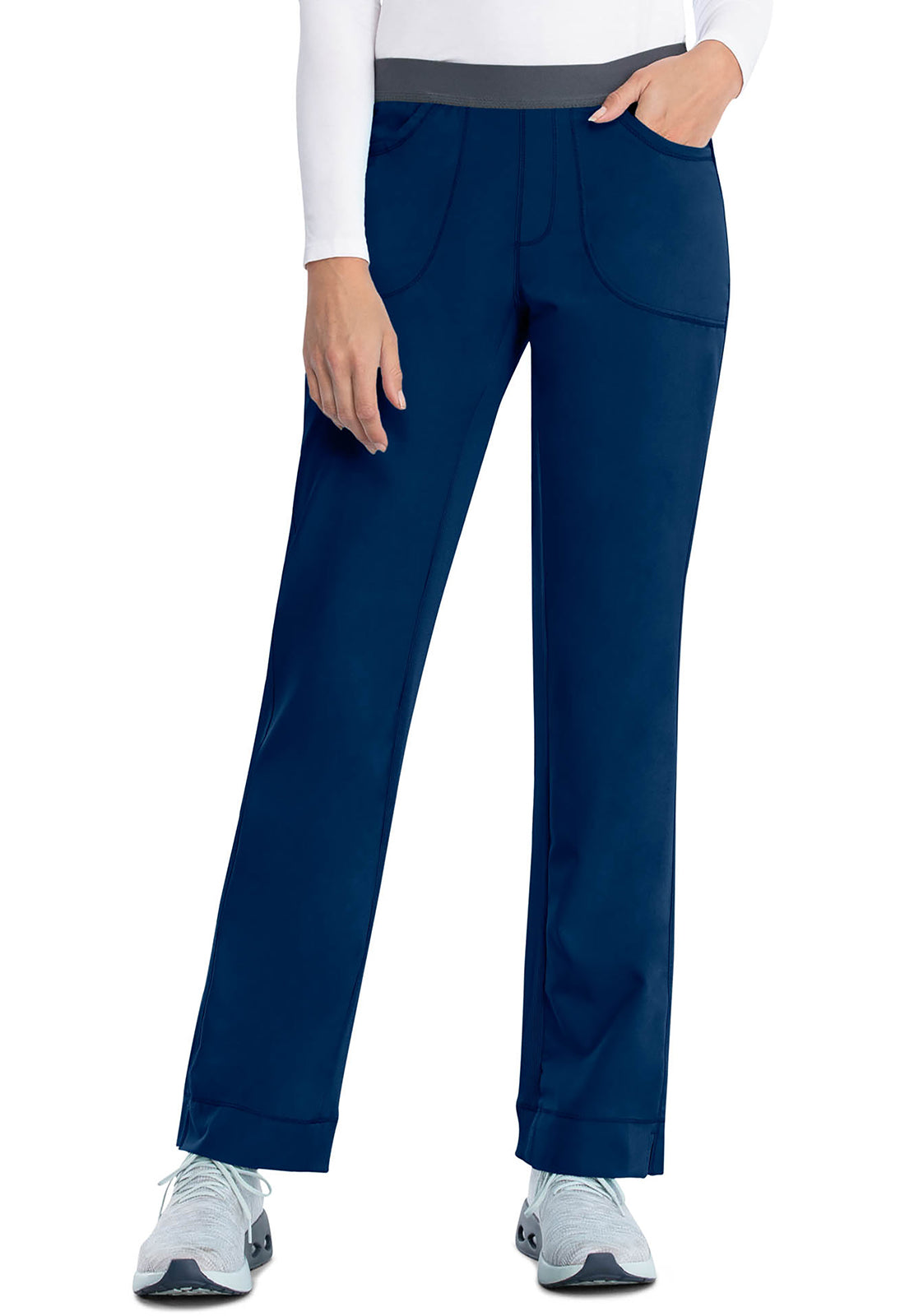 Cherokee CKE1124A Slim Pull-On Pant - Navy (front)