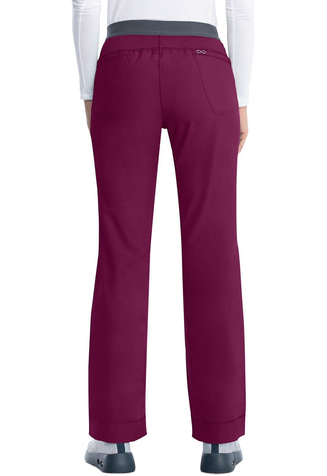 Cherokee CKE1124A Slim Pull-On Pant - Wine (back)