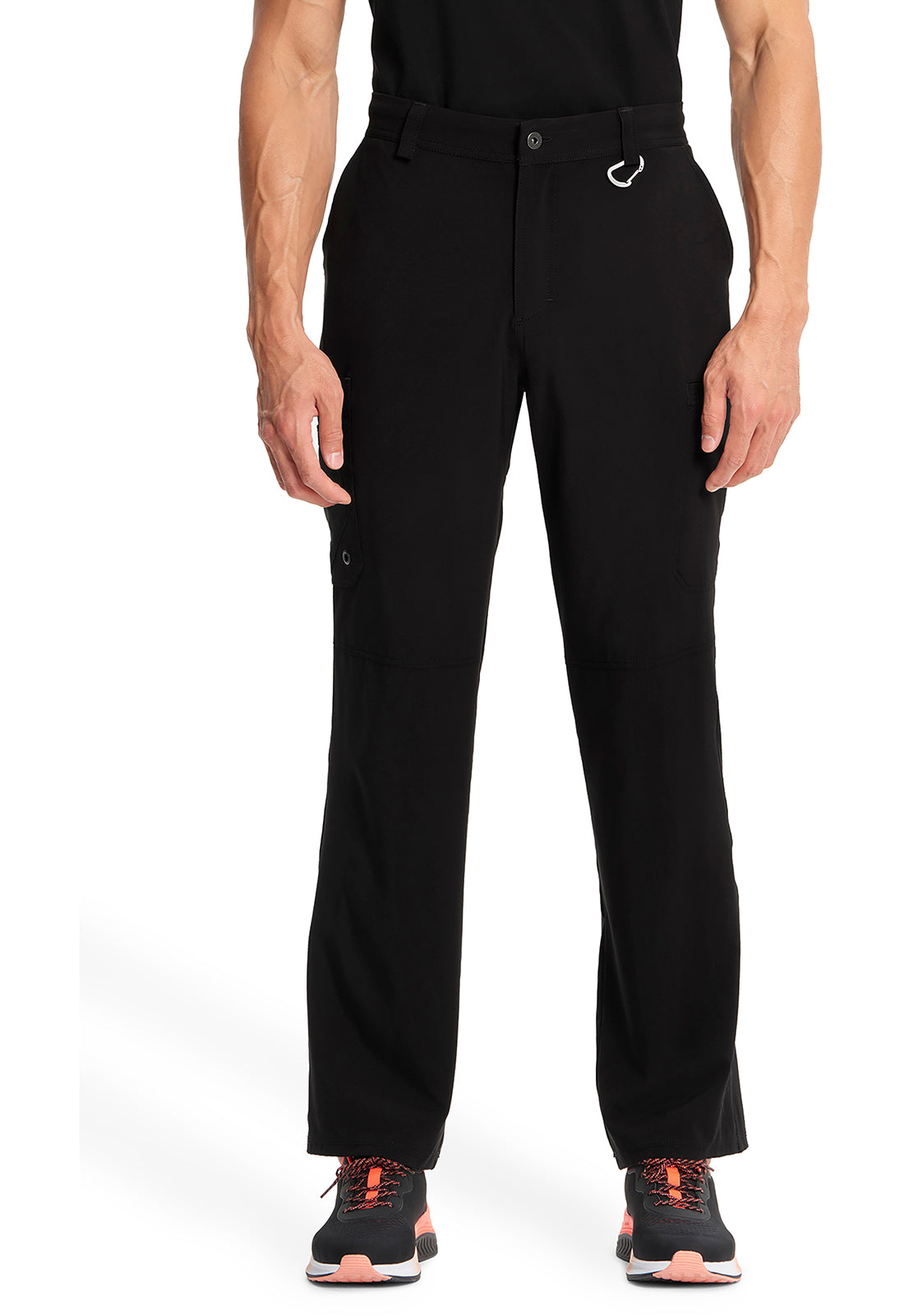 Cherokee CKE200AS Men's Fly Front Pant - Black (front)