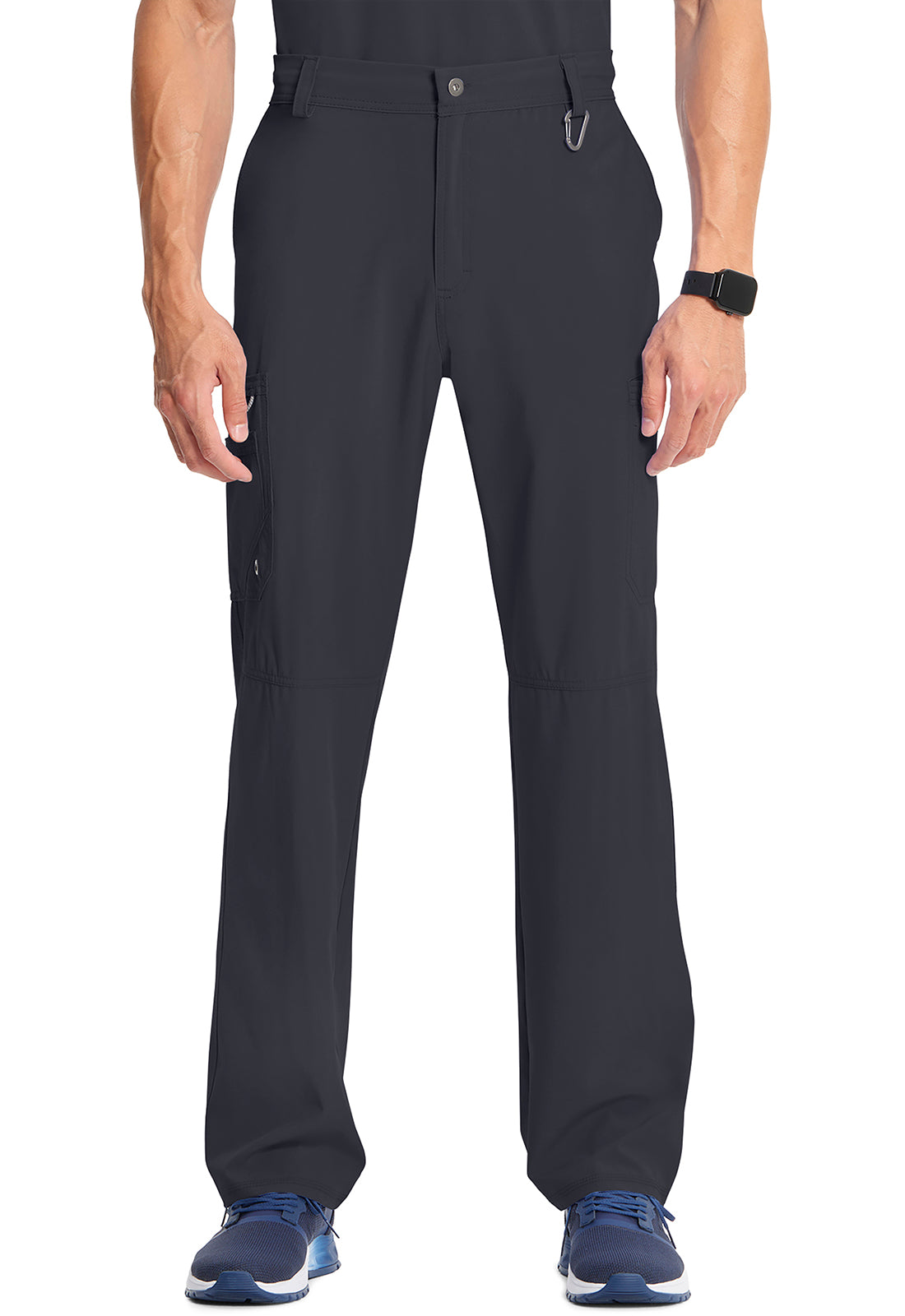 Cherokee CKE200AT Men's Fly Front Pant - Pewter (front)