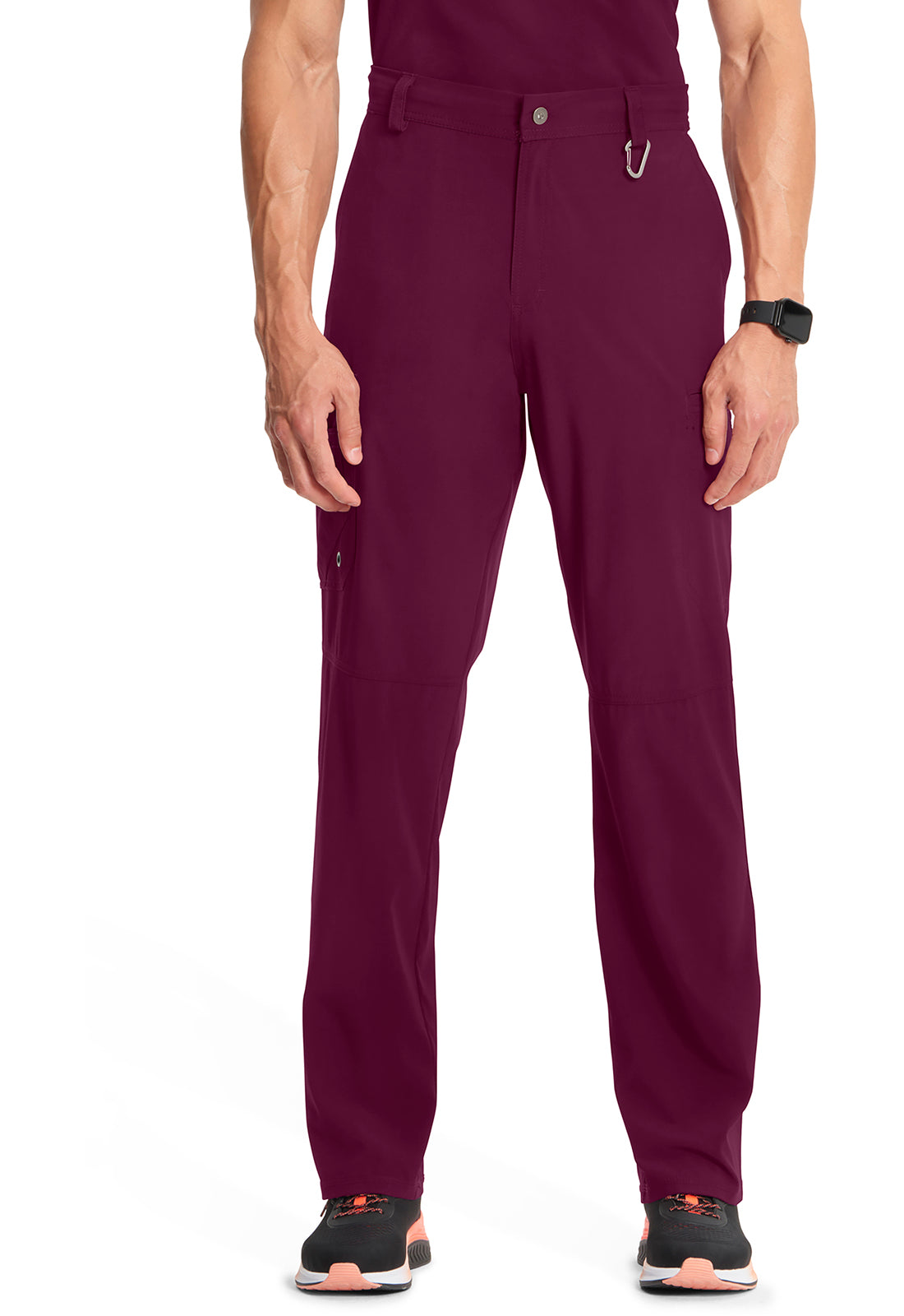 Cherokee CKE200A Men's Fly Front Pant - Wine (front)