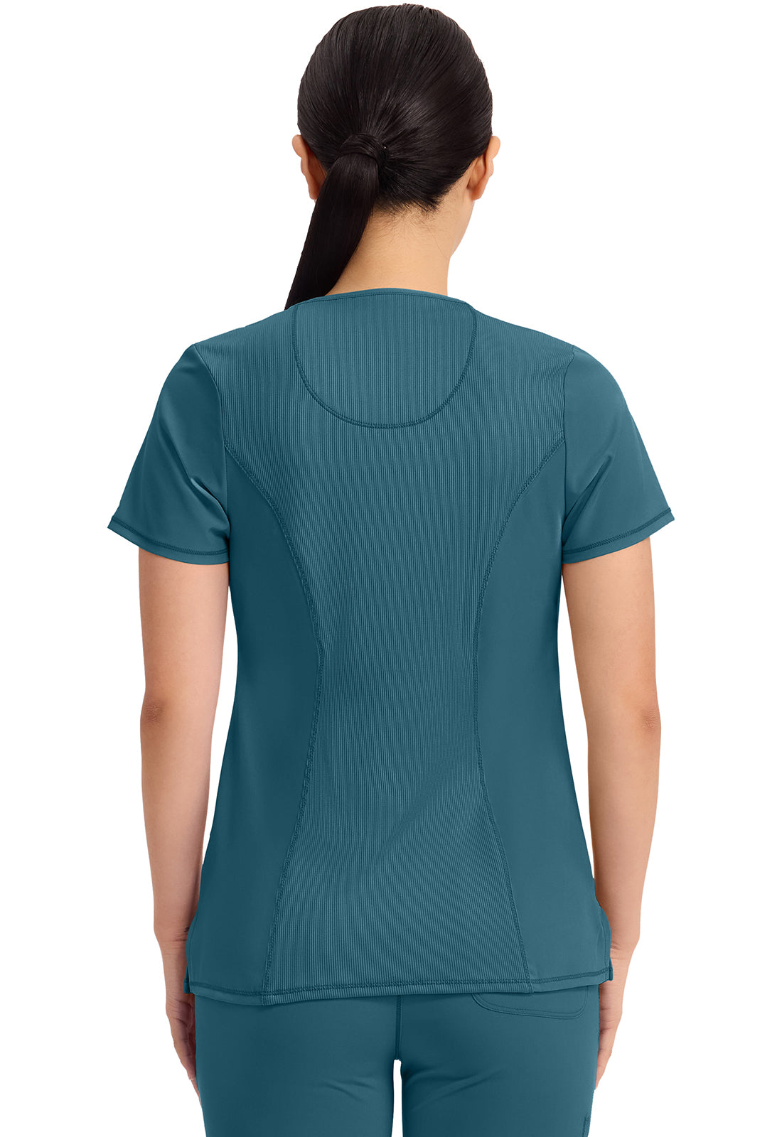 Cherokee CKE2624A Round Neck Top - Caribbean Blue (back)