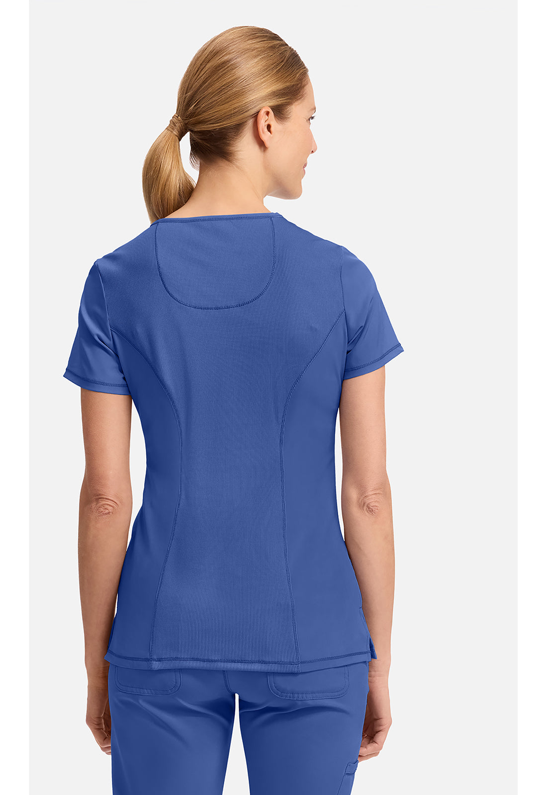 Cherokee CKE2625A Mock Wrap Top - Galaxy Blue (back)
