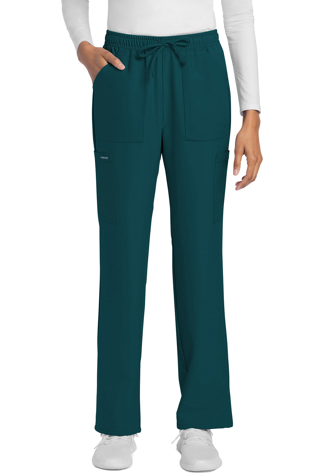 Cherokee CKE272A Straight Leg Trouser Pant - Caribbean Blue (front)