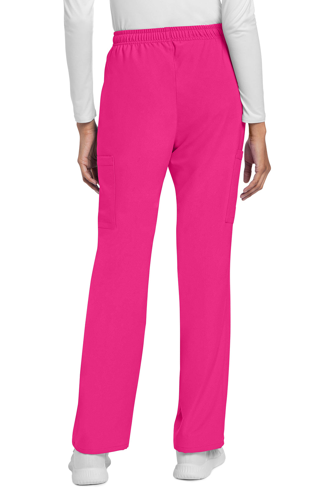 Cherokee CKE272A Straight Leg Trouser Pant - Electric Pink (back)
