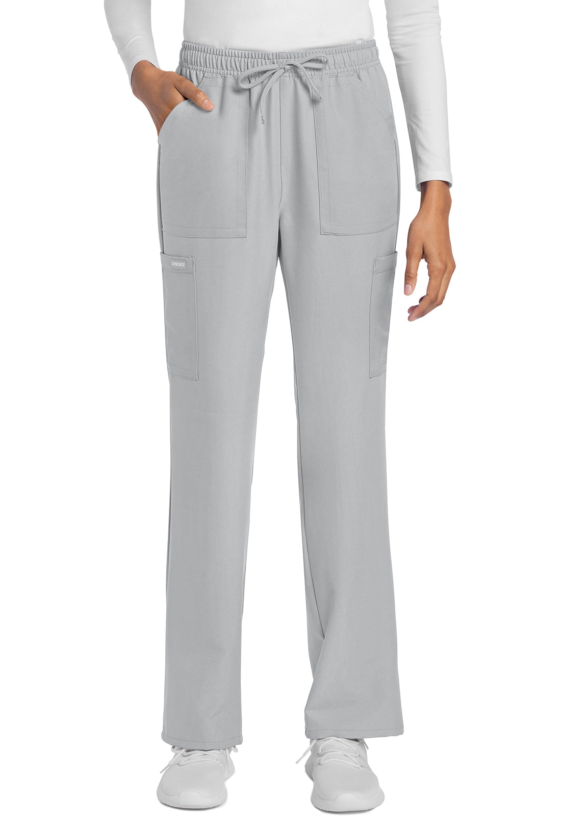 Cherokee CKE272A Straight Leg Trouser Pant - Grey (front)