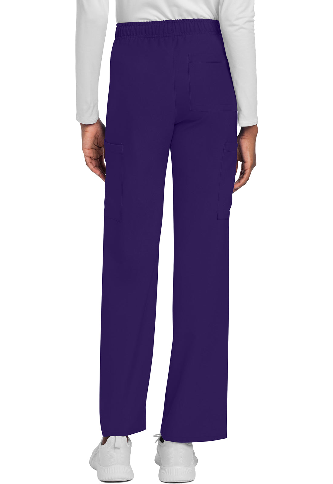 Cherokee CKE280A Unisex Drawstring Straight Leg Pant - Grape (back)