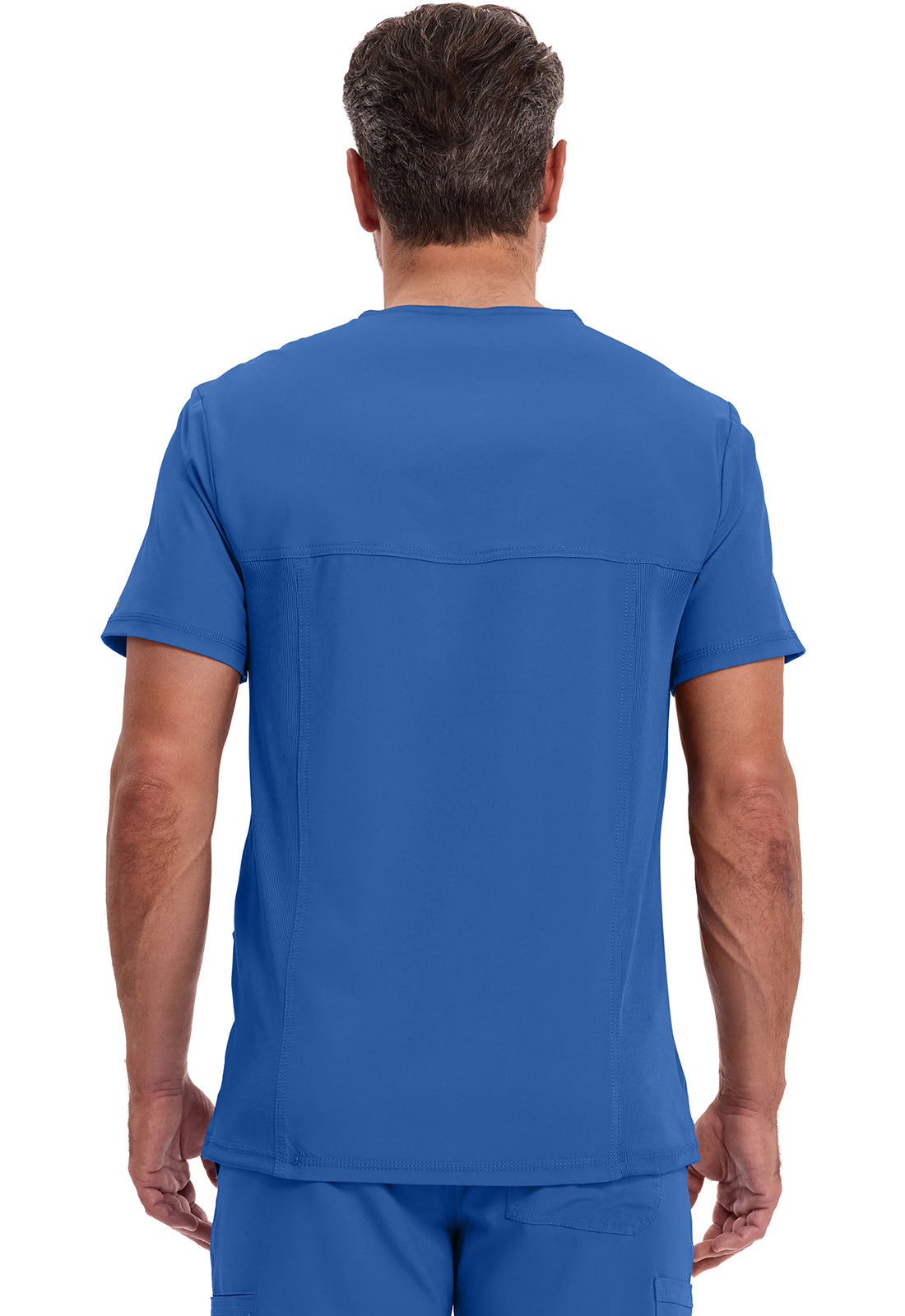 Cherokee CKE900A Men's V-Neck Top - Royal (back)