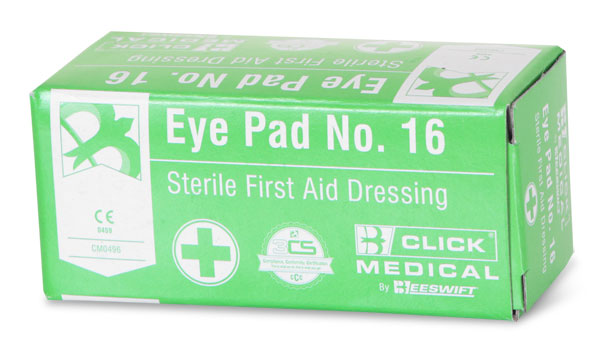 Click Medical Eyepad No 16 Boxed, main product image
