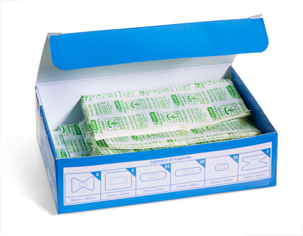 Click Medical Plasters Blue Metal Detectable Assorted, main product image