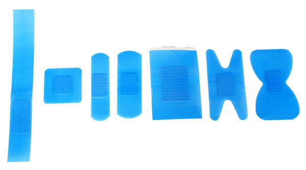 Click Medical Blue Metal Detectable Assorted Plasters, main product image