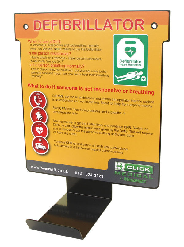 Click Medical Defibrillator Universal Wall Hanger, main product image