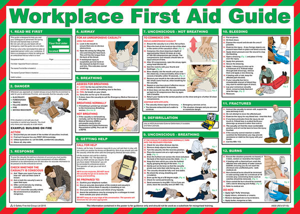 Click Medical Workplace First Aid Poster, main product image