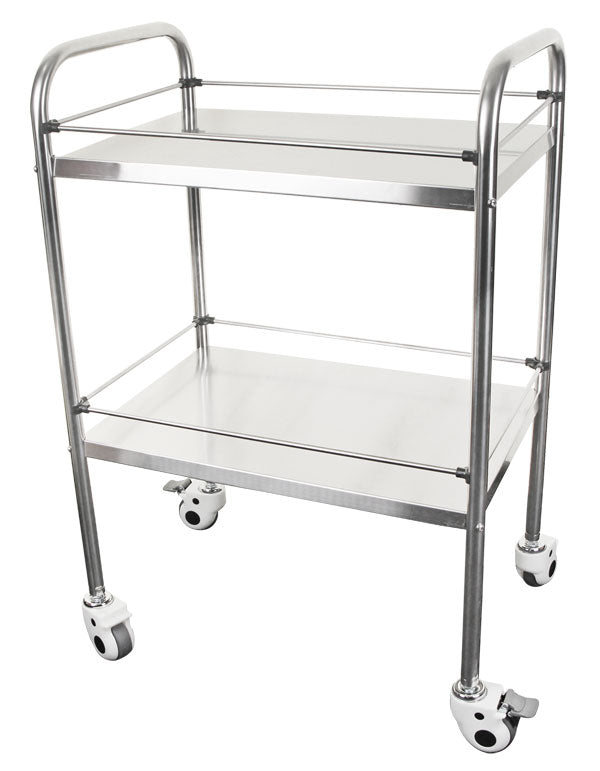 Click Medical Two Tier Stainless Steel Medical Trolley, main product image