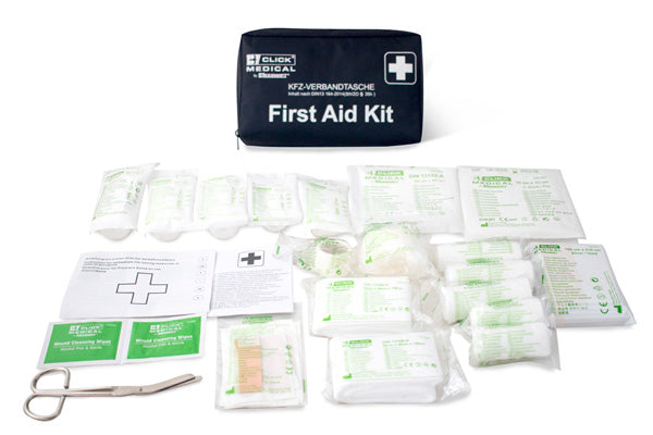 Click Medical German Vehicle First Aid Kit DIN 13164 In Travel Bag, main product image
