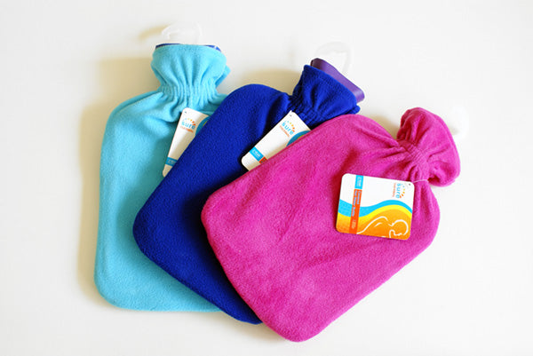 Click Medical Hot Water Bottle With Fleece Cover, main product image